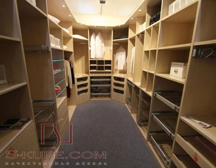 гардеробная комната на заказ